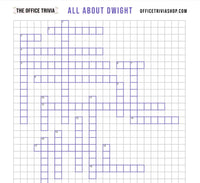 "All About Dwight" Printable Crossword Puzzle + Answers