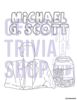 Michael Scott Cheese Puffs Coloring Page