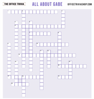 "All About Gabe" Printable Crossword Puzzle
