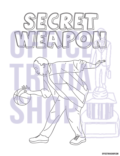 Stanley Hudson "Secret Weapon" Coloring Page