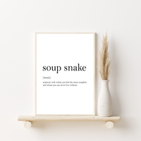 Soup Snake Definition